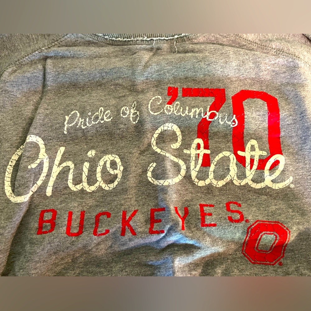 Ohio state university crewneck with pocket